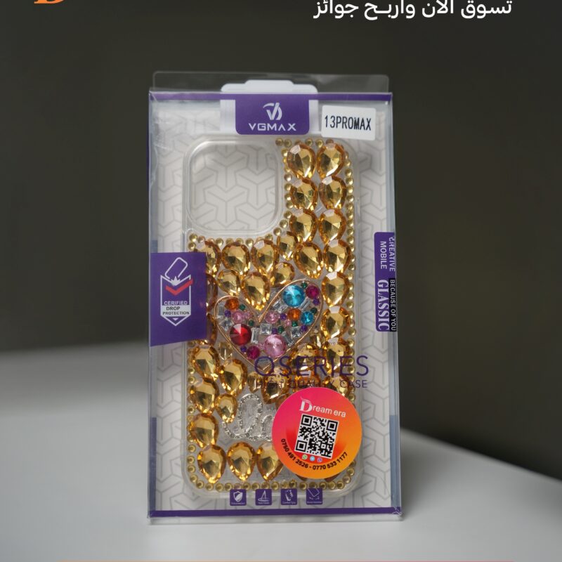 Iphone 13 Pro Max Crystal Gold Case